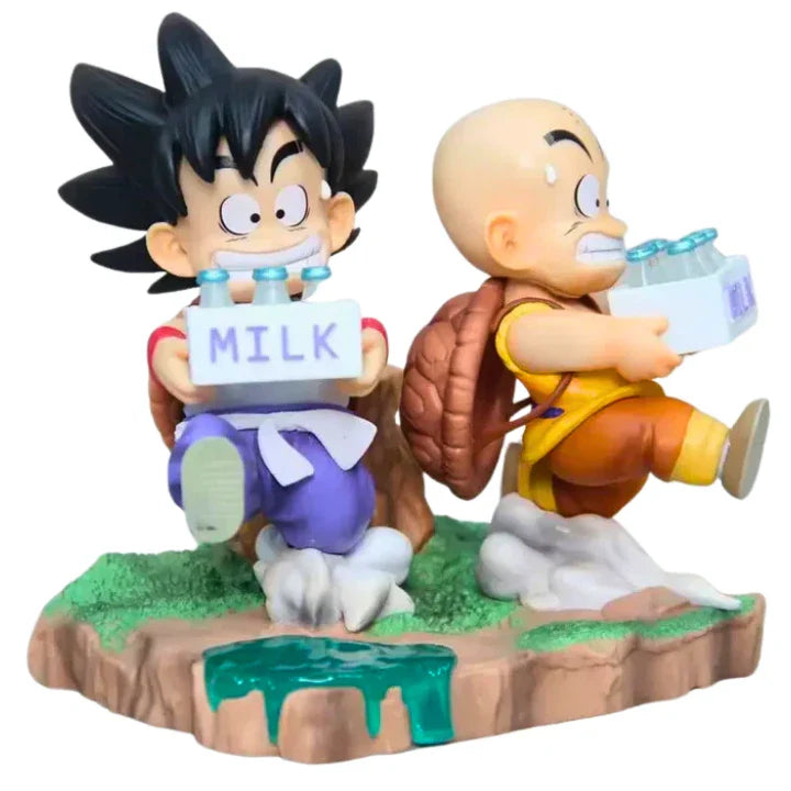 Figurine Krillin & Son Goku " Milk " | Dragon Ball Z Saiko-Shop