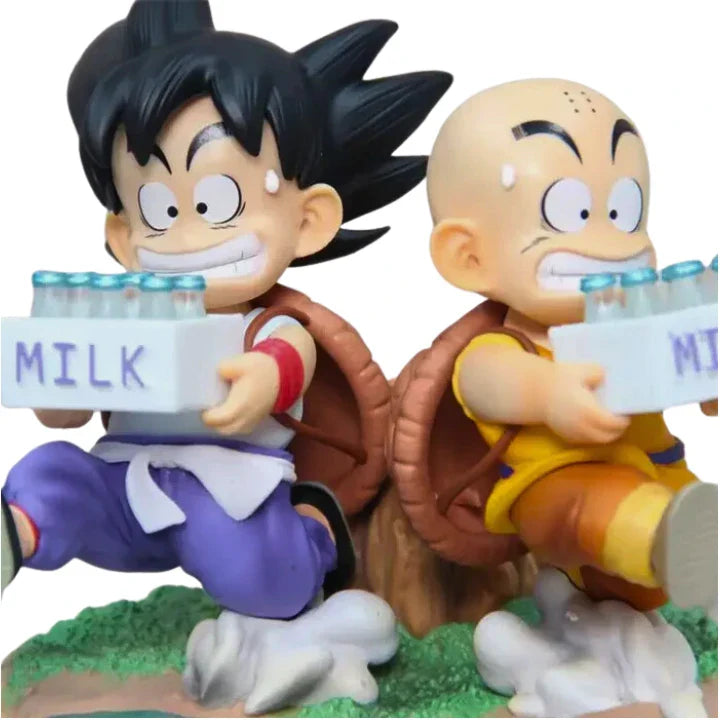 Figurine Krillin & Son Goku " Milk " | Dragon Ball Z Saiko-Shop