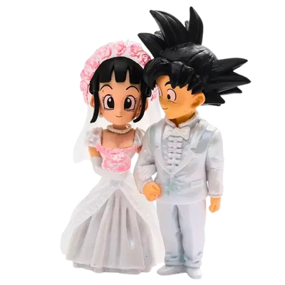 Figurine " Son Goku & Chichi Kawaii " | Dragon Ball Z Saiko-Shop