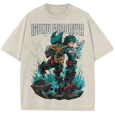 T-Shirt Oversize V6 " Power " | My Hero Academia Saiko-Shop