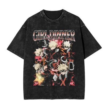 T-Shirt Oversize V6 " Power " | My Hero Academia Saiko-Shop