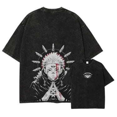 T-Shirt Oversize  V12 " Ugokuna " | Jujutsu Kaisen Saiko-Shop