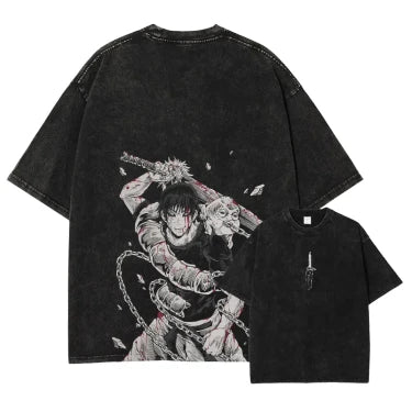 T-Shirt Oversize  V12 " Ugokuna " | Jujutsu Kaisen Saiko-Shop