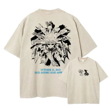 T-Shirt Oversize  V12 " Ugokuna " | Jujutsu Kaisen Saiko-Shop