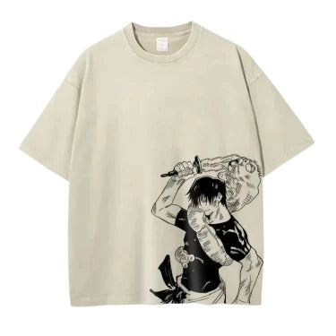 T-Shirt Oversize  V12 " Ugokuna " | Jujutsu Kaisen Saiko-Shop
