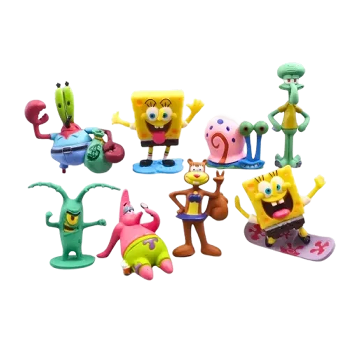Figurine Bob l’Éponge ( 8/pcs ) | Bob l’Éponge Saiko-Shop