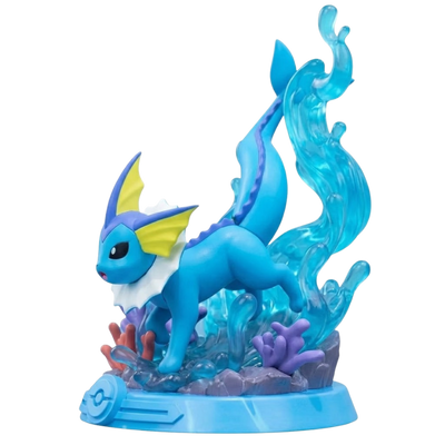 Figura de Vaporeon, el famoso Pokémon de tipo Agua.