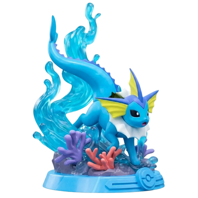 Figura de Vaporeon con detalles cuidados y un acabado de calidad.
