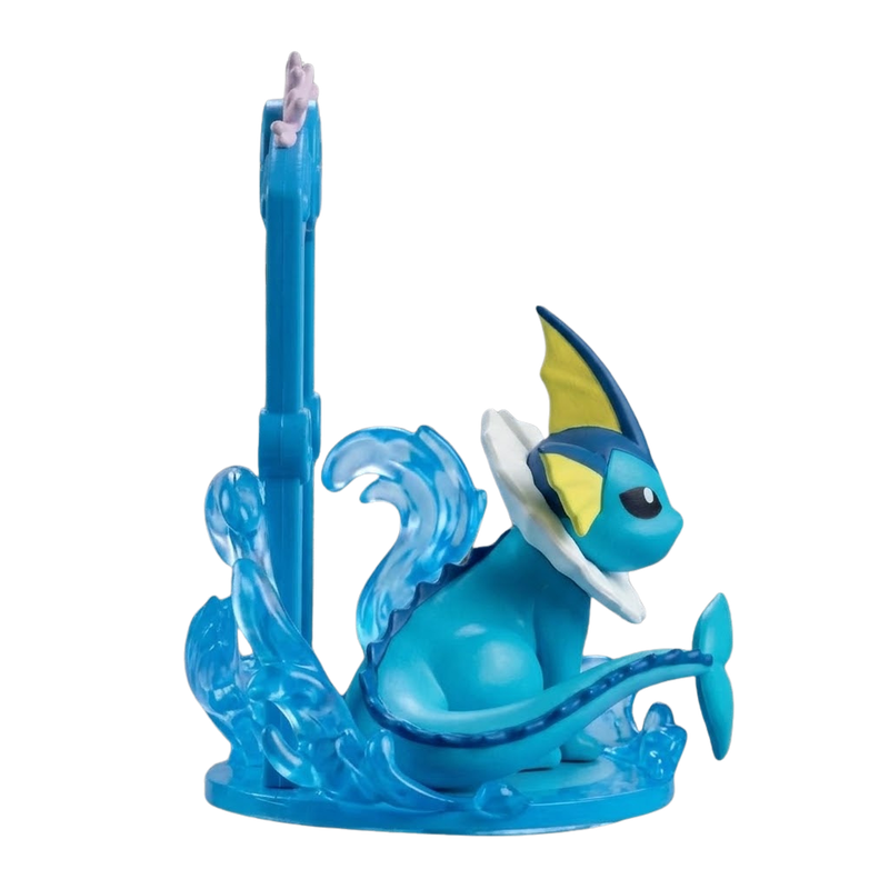 Figura de Vaporeon de Pokémon, ideal para coleccionistas.