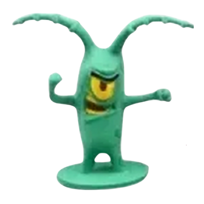 Ensemble de 8 figurines Bob l’Éponge pour décorer une chambre ou un bureau.
