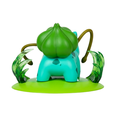 Figura de Bulbasaur, el famoso Pokémon de tipo Planta y Veneno.