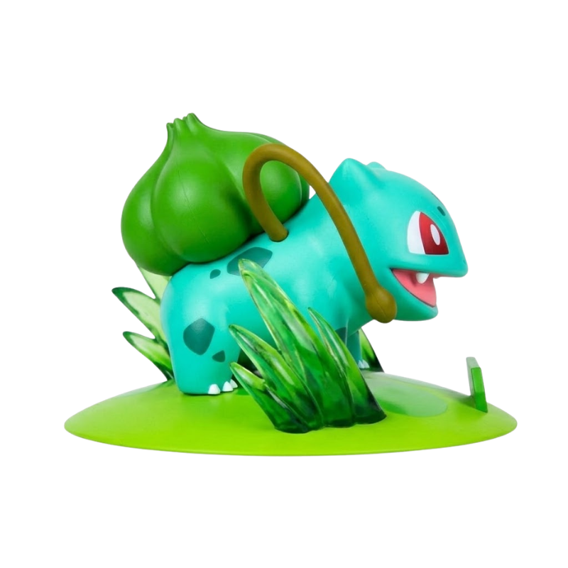 Figura de Bulbasaur con detalles cuidados y un acabado de calidad.