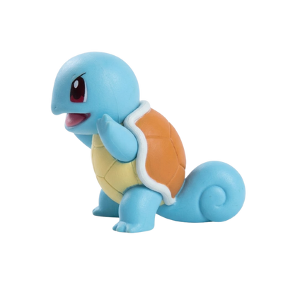 Figurine Carapuce bleue inspirée du personnage emblématique de l’univers Pokémon.