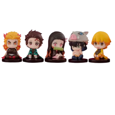 Figurines Demon Slayer en lot de 10 pièces pour collectionneur