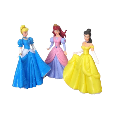 Lot de cinq figurines Disney pour collectionneurs