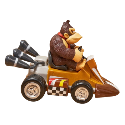 Figura de Donkey Kong con estilo Mario Kart para los fans de Nintendo.