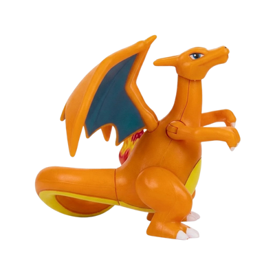 Figurine de collection Dracaufeu Pokémon avec des détails soignés et des couleurs vives.