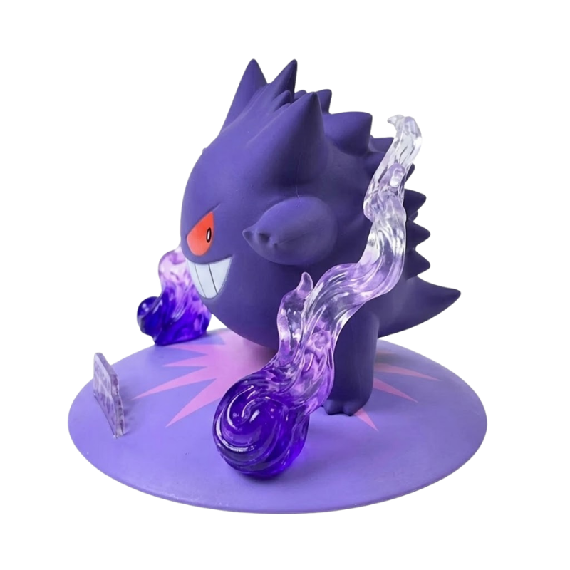 Figura de Gengar con detalles cuidados y un acabado de calidad.