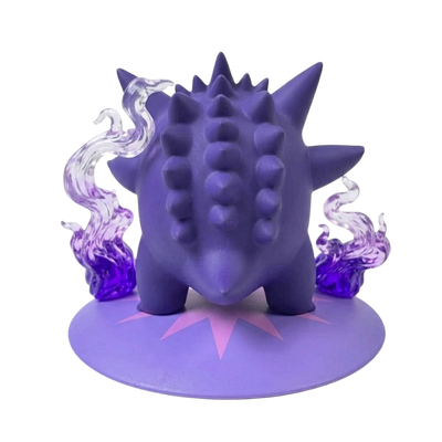 Figura coleccionable de Gengar del universo Pokémon.