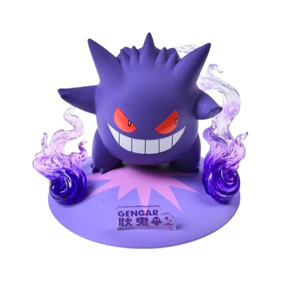 Figura Pokémon que representa a Gengar en una pose dinámica.