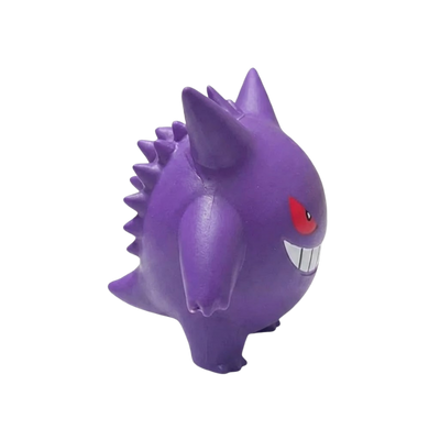 Figurine Ectoplasma violette inspirée du personnage emblématique de l’univers Pokémon.