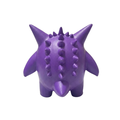 Figurine Ectoplasma Pokémon avec ses yeux rouges et son large sourire caractéristique.