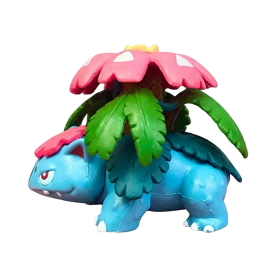 Figurine Pokémon Florizarre représentant le célèbre Pokémon de type Plante et Poison.