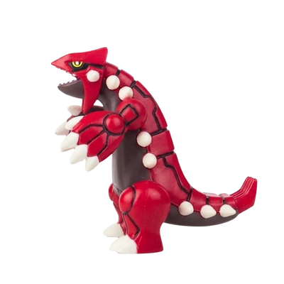 Figura de Groudon, el famoso Pokémon legendario.