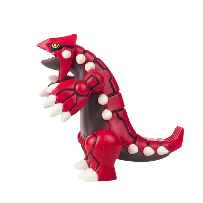 Figura de Groudon, el famoso Pokémon legendario.