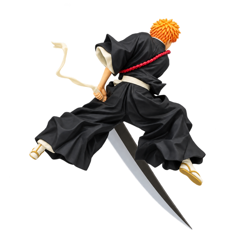 Figura de Bleach que representa a Ichigo Kurosaki en una pose emblemática.