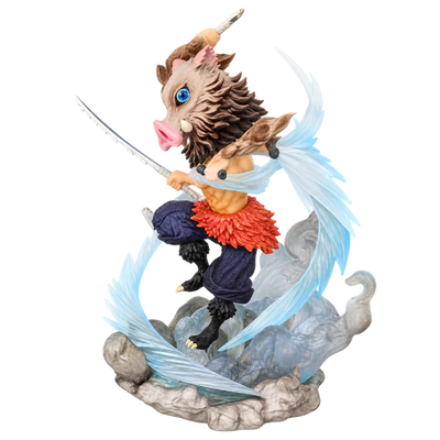 Figurine d’Inosuke Hashibira, personnage de Demon Slayer