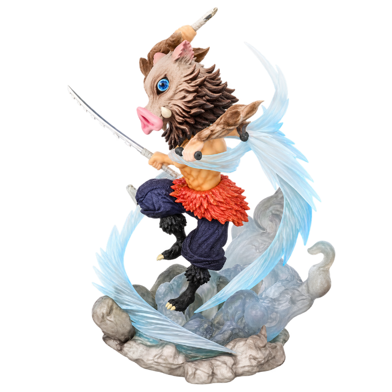 Figurine d’Inosuke Hashibira, personnage de Demon Slayer