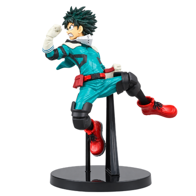 Figura de My Hero Academia que representa a Izuku Midoriya en una pose dinámica.