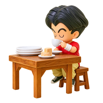 Dragon Ball Z Krillin Dinner character statue