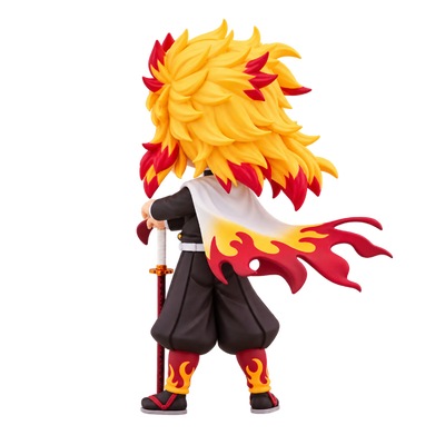 Figurine Kyojuro Rengoku représentant le personnage emblématique de l’anime