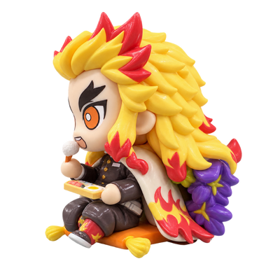 Figurine Kyojuro Rengoku Kawaii de Demon Slayer en détail