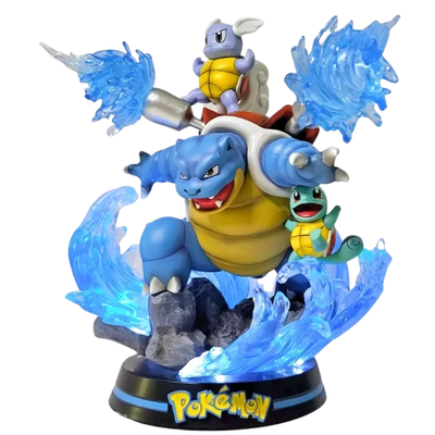 Figura LED luminosa de Blastoise de Pokémon para tu colección