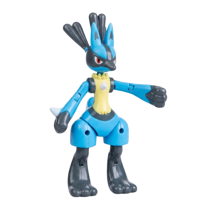 Figura de Lucario inspirada en el universo Pokémon.