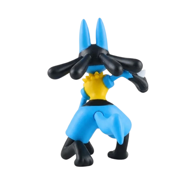 Figurine Pokémon Lucario idéale pour les collectionneurs et les passionnés de Pokémon.