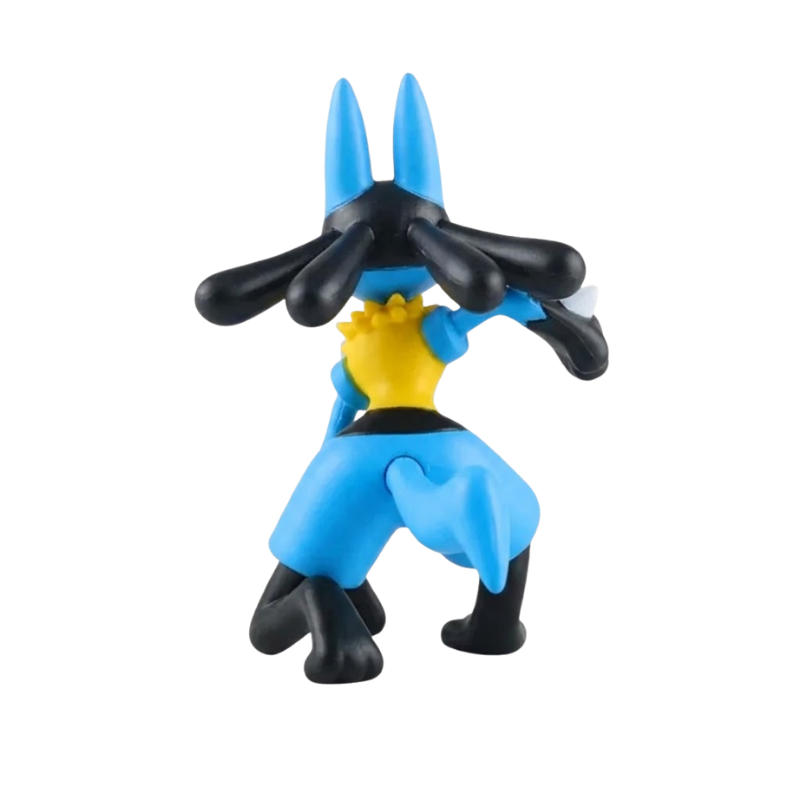 Figurine Pokémon Lucario idéale pour les collectionneurs et les passionnés de Pokémon.