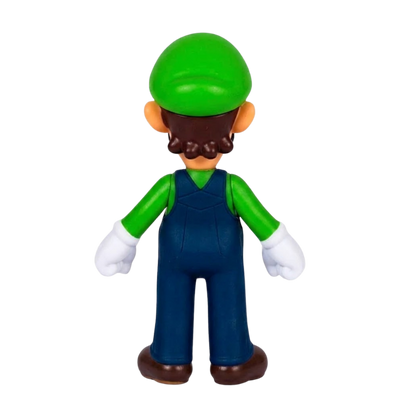 Figurine Super Mario représentant Luigi dans une pose emblématique.