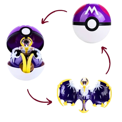 Figura de Lunala de Pokémon con un diseño detallado y cuidado.