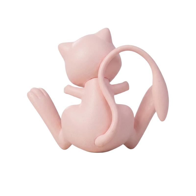 Figurine de collection Mew Pokémon avec des détails soignés et des couleurs fidèles.