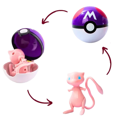 Figura de Mew de Pokémon con un diseño detallado y cuidado.