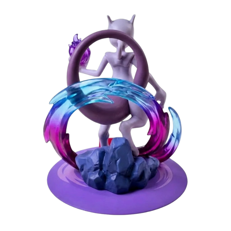 Figurine Pokémon Mewtwo idéale pour les collectionneurs et les passionnés de Pokémon.