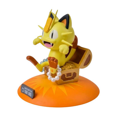 Figurine de Miaouss représentant le célèbre Pokémon de type Normal.