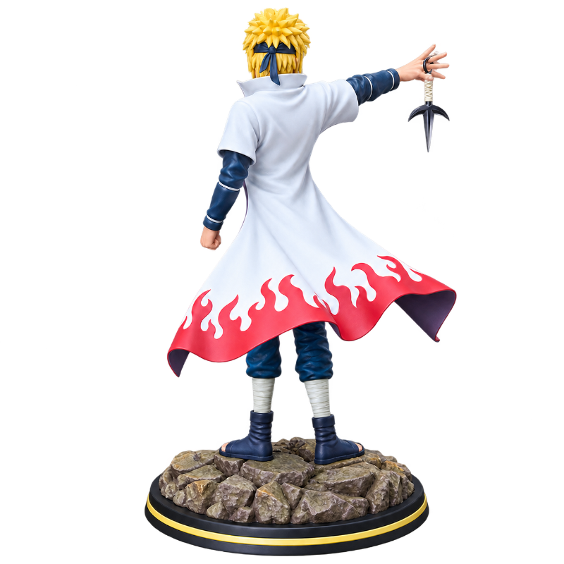 Figura de Minato Namikaze como Hokage, del universo Naruto.