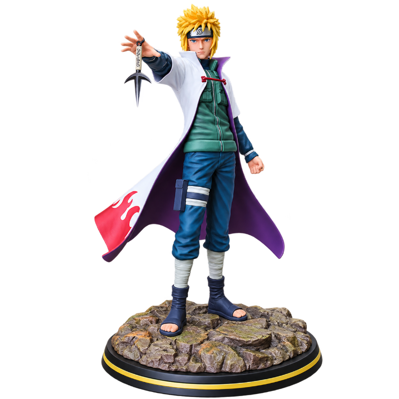 Figura de Minato Namikaze Hokage con un acabado detallado para coleccionistas.