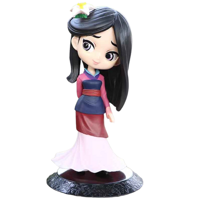 Figurine de Mulan avec des détails soignés pour les collectionneurs.