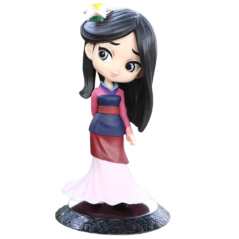 Figurine de Mulan avec des détails soignés pour les collectionneurs.